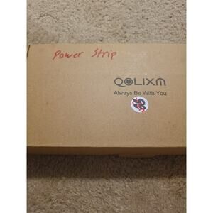 QOLIXM 6-Outlet Power Strip with 8 USB Charging Ports YA50WS-6AU8U